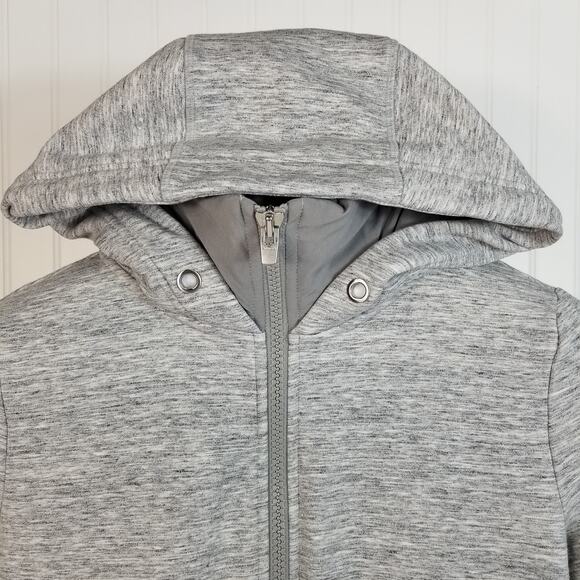 Athleta Zip Up Hooded Jacket Gray XS - Picture 4 of 7